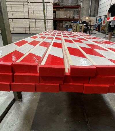 Geplastificeerde leuningplank